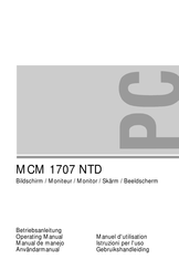 Siemens Nixdorf MCM 1707 NTD Betriebsanleitung