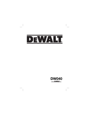 DeWalt DW040P Bersetzt Von Den Originalanweisungen