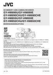 JVC GY-HM850CHE Bedienungsanleitung