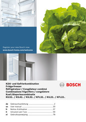 Bosch KFL32-Serie Gebrauchsanleitung