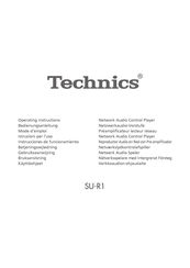Technics SU-R1 Bedienungsanleitung