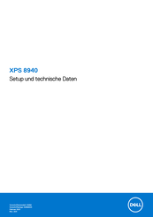 Dell XPS 8940 Einrichtung Und Technische Daten