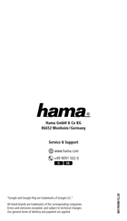 Hama 00176590 Bedienungsanleitung