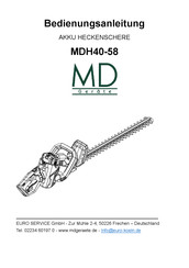 MD Geräte MD40-58 Bedienungsanleitung