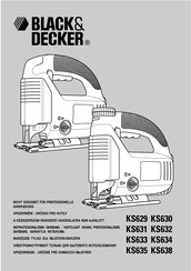 Black+Decker KS635 Bersetzung Der Ursprünglichen Bedienungsanleitung