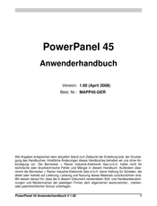 BR-Automation PowerPanel 45 Anwenderhandbuch