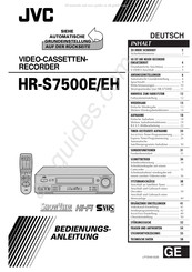 JVC HR-S7500E Bedienungsanleitung