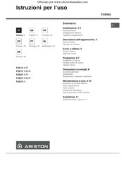 Ariston FZ62P.1 IX/Y Bedienungsanleitung