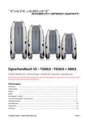 Takacat T380LX Eignerhandbuch