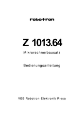 Robotron Z 1013.64 Bedienungsanleitung