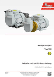 Buhler P2 ATEX-Serie Betriebs Und Installationsanleitung