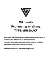 Gorenje MM820UKF Bedienungsanleitung