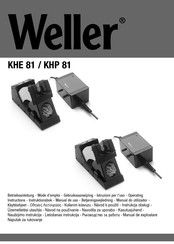 Weller KHE/P Betriebsanleitung