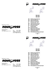 NovoPress SB 204 Bedienungsanleitung