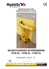 Haulotte Group H15S XL Bedienungs- Und Wartungsanleitung