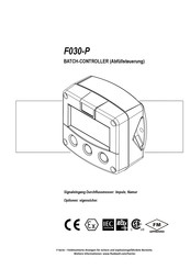 Fluidwell F030-P Bedienungsanleitung