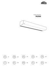 Frico PA2510A Montage- Und Betriebsanleitung