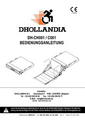 Dhollandia DH-CH001 Bedienungsanleitung