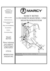 Marcy RS7000 Bedienungsanleitung