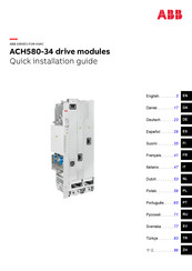 ABB ACH580-34 Kurzanleitung Für Die Installation