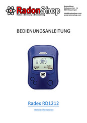 RADEX RD1212 Bedienungsanleitung