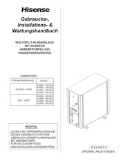 Hisense AVWW-48U2SA Installations-, Gebrauchs- Und Wartungshandbuch