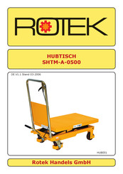 Rotek SHTM-A-0500 Anleitung