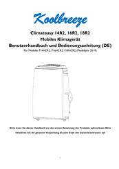 Koolbreeze Climateasy 18R2 Benutzerhandbuch Und Bedienungsanleitung