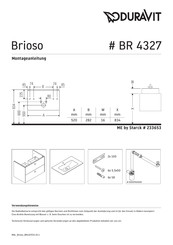Duravit Brioso BR 4327 Montageanleitung
