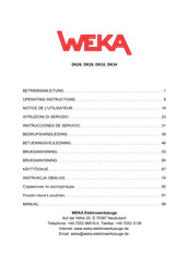 Weka DK26L Betriebsanleitung