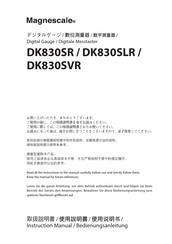 Magnescale DK830SLR Bedienungsanleitung