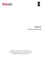 Waversasystems WNAS3 Bedienungsanleitung