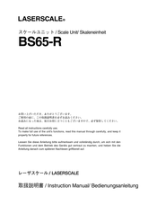 Laserscale BS65 Serie Bedienungsanleitung