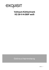 exquisit KS 29-V-H-280F Gebrauchsanweisung