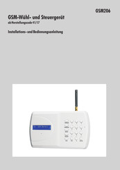 indexa GSM206 Installations- Und Bedienungsanleitung