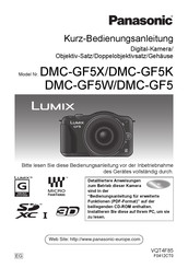 Panasonic Lumix DMC-GF5K Kurzbedienungsanleitung