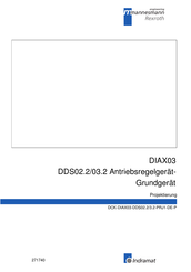 Rexroth Indramat DIAX03 DDS02.2/03.2 Projektierung