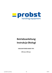 probst VPH-100 Betriebsanleitung