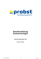 Probst VAKUUM-POWER-HANDY VPH-100 Betriebsanleitung