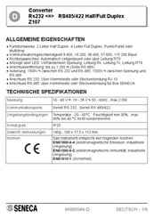 Seneca Z107 Bedienungsanleitung