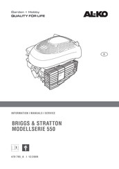 Al-Ko BRIGGS & STRATTON 550 Serie Originalbetriebsanleitung