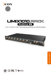 ICON Umix1008 Rack ProDrive III Benutzerhandbuch