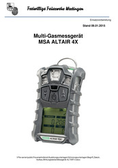 MSA ALTAIR 4X Bedienungsanleitung