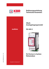 KBR multisio D2-4AI-2 Bedienungsanleitung
