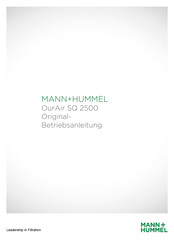 MANN+HUMMEL OurAir SQ 2500 Originalbetriebsanleitung