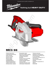 Milwaukee MCS 66 Originalbetriebsanleitung
