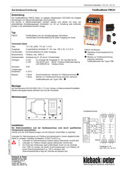 Kieback&Peter FBK24 Montagehinweise