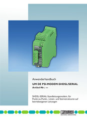 Phoenix Contact PSI-MODEM-SHDSL/SERIAL Anwenderhandbuch