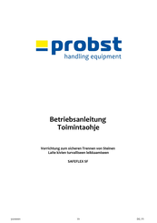 probst SAFEFLEX SF Betriebsanleitung
