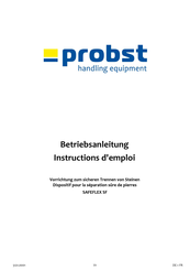probst SAFEFLEX SF Betriebsanleitung